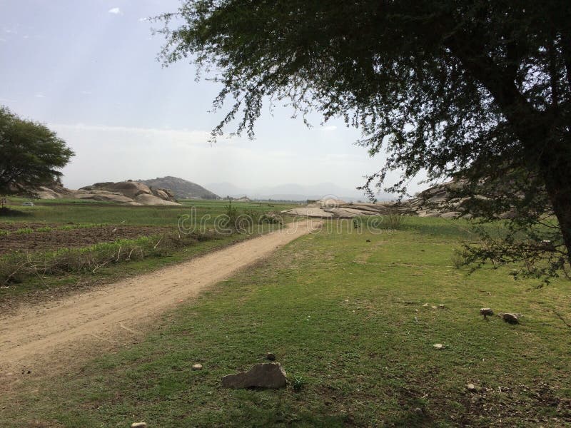 Indisch groen landschap royalty-vrije stock foto