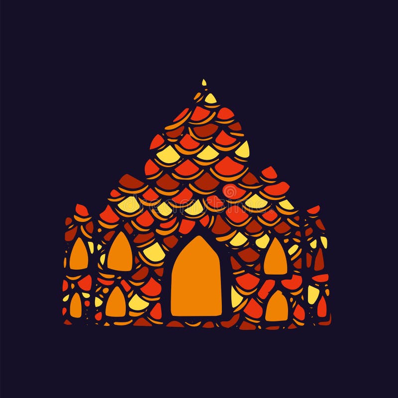 Indisch Huis royalty-vrije illustratie Indisch Huis royalty-vrije illustratie