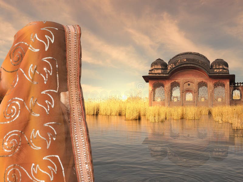 Indiaas landschap stock afbeelding