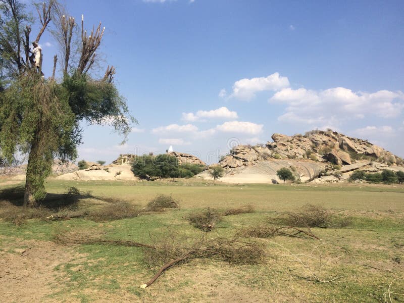 Indisch Landschap stock foto's