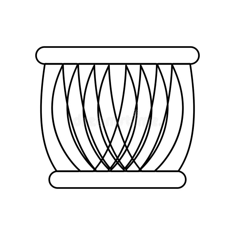 Indisch trommelpictogram Element van India voor mobiel concept en webtoepassingenpictogram Overzicht, dun lijnpictogram voor webs vector illustratie Indisch trommelpictogram Element van India voor mobiel concept en webtoepassingenpictogram Overzicht, dun lijnpictogram voor webs vector illustratie
