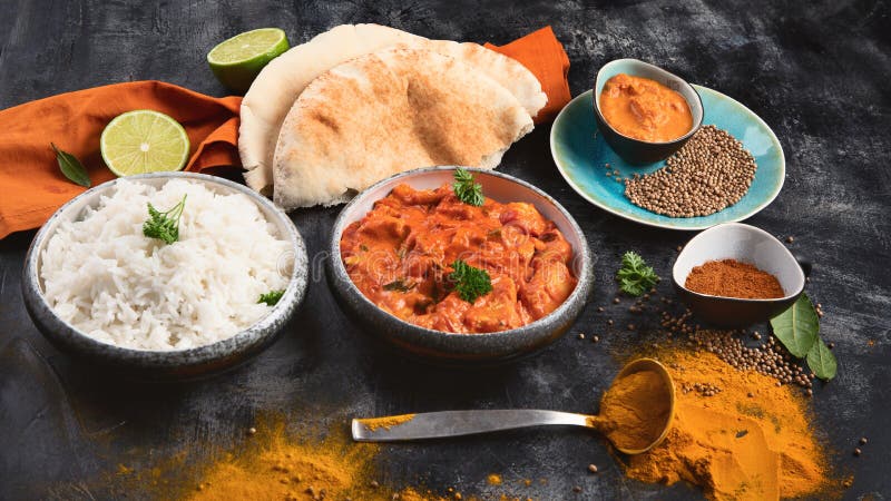 Indische BoterKip stock afbeelding Indische BoterKip stock afbeelding