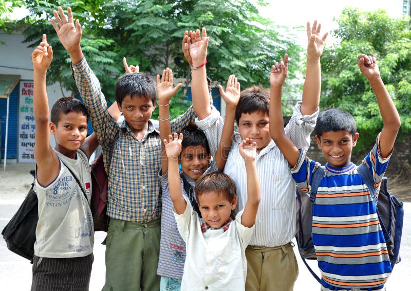 Indiase kinderen royalty-vrije stock fotografie