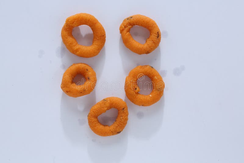 Indische murukku van de snackring stock afbeelding Indische murukku van de snackring stock afbeelding