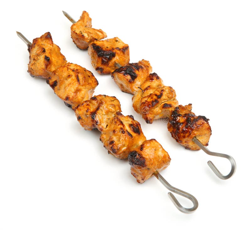 Indisches Lebensmittel Tandoori Huhn Tikka Kebabs Stockbild Bild Von