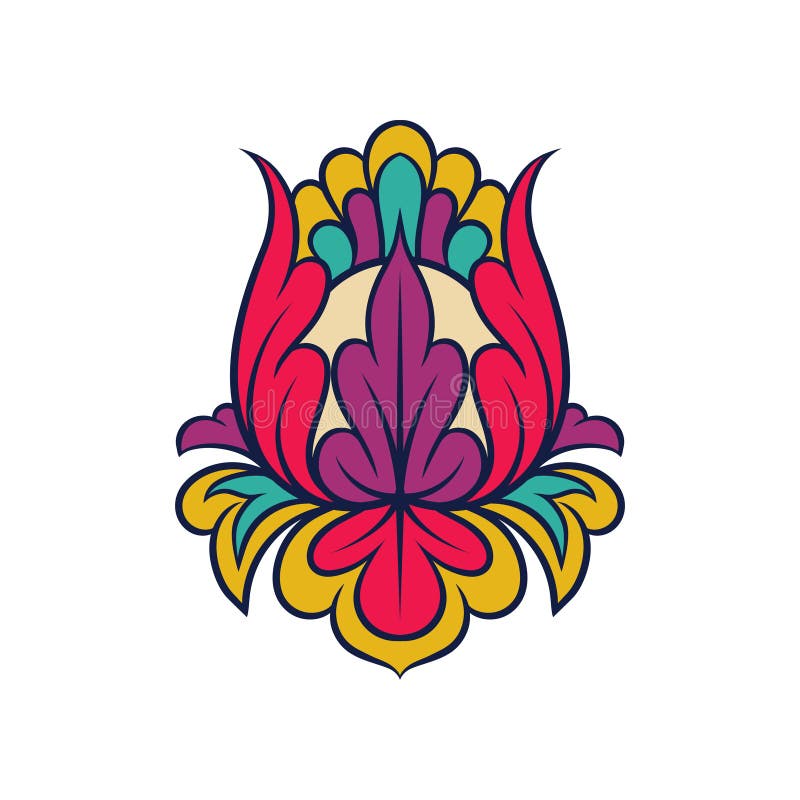 Indisches mit Blumenmuster Abstraktes dekoratives Element Schöne abstrakte Verzierung Vektorentwurf für Postkarte oder Gewebe lizenzfreie abbildung Indisches mit Blumenmuster Abstraktes dekoratives Element Schöne abstrakte Verzierung Vektorentwurf für Postkarte oder Gewebe lizenzfreie abbildung