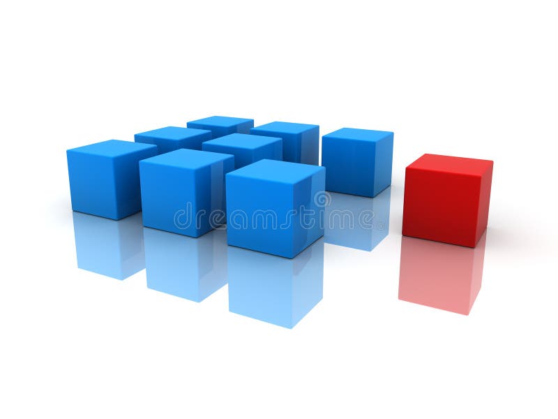 Individuality concept stock illustration