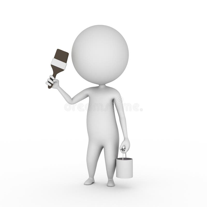 Tipo pintor libre illustration