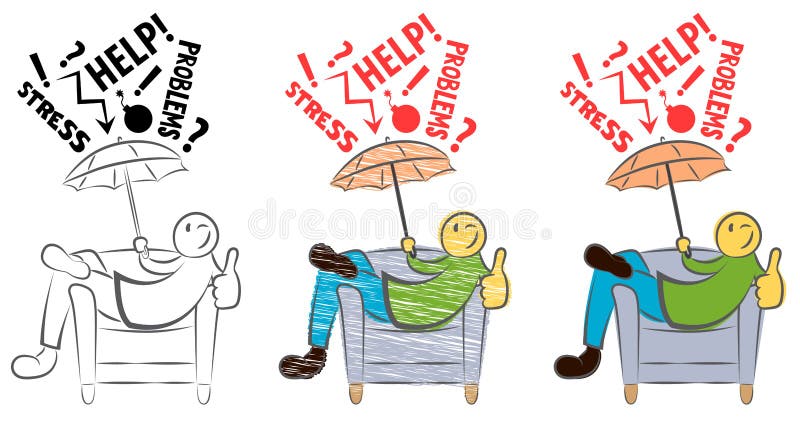 Indiv?duo engra?ado que senta-se em uma cadeira e que mostra os polegares acima A pessoa feliz ? protegida de falha Anti-esfor?o ilustração do vetor Indiv?duo engra?ado que senta-se em uma cadeira e que mostra os polegares acima A pessoa feliz ? protegida de falha Anti-esfor?o ilustração do vetor