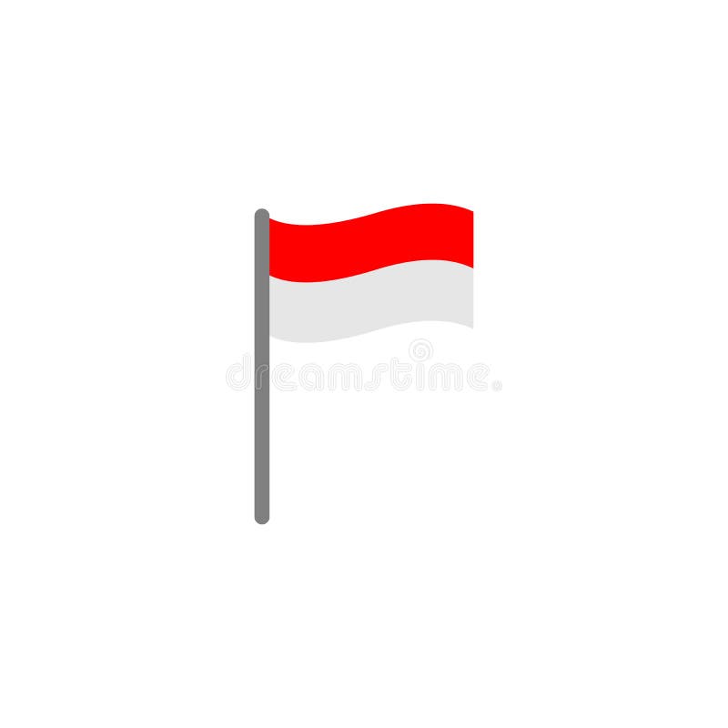 Indonesia Flags Icon Vector Design Symbol Stock Vector Illustration Of Flag Card 181596649