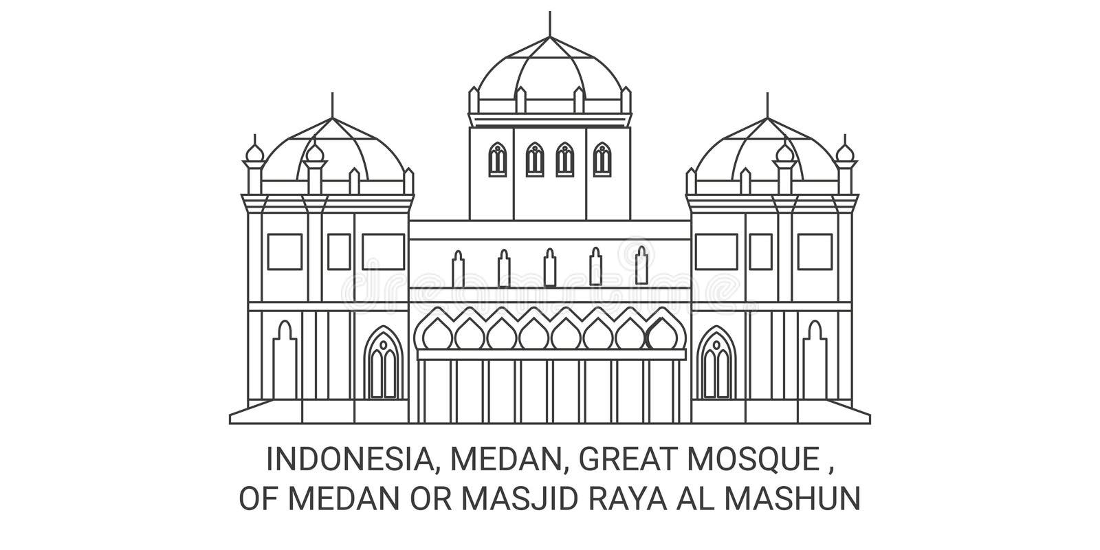 Indonesia, Medan, Great Mosque , of Medan or Masjid Raya Al Mashun ...