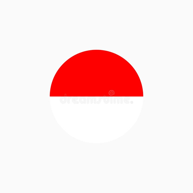 Download Indonesia Round Flag Icon. National Indonesian Circular ...