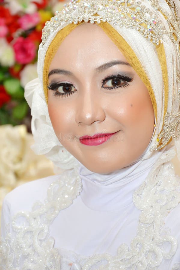 Indonesian bride royalty free stock image