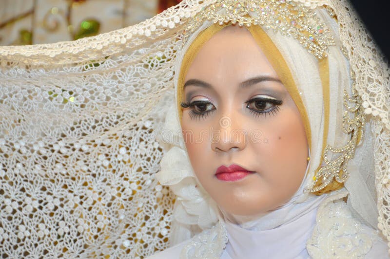 Indonesian bride stock image