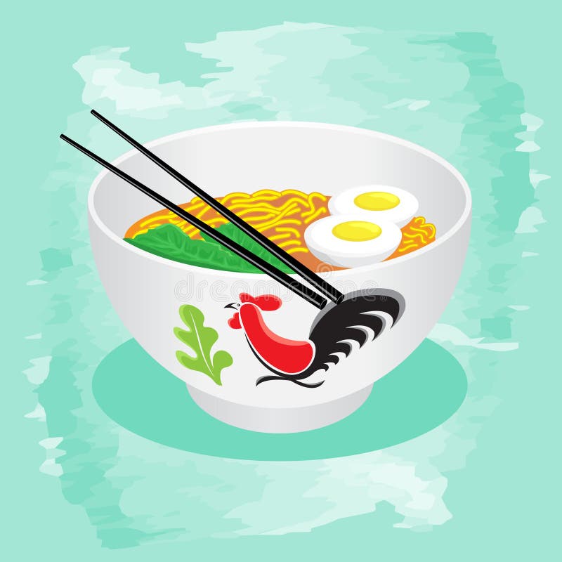 Mangkok Mie Ayam Vector