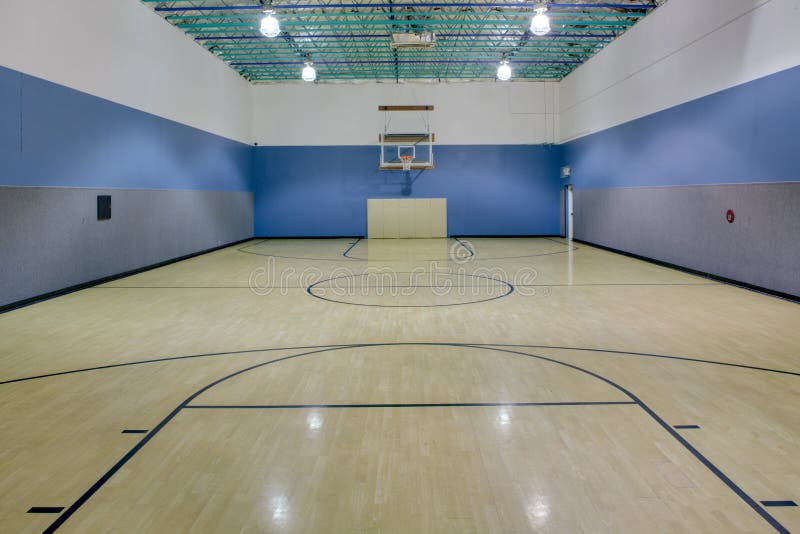 Indoor basketball court stock image. Image of hall, floor 23923613