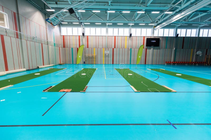 Indoor Bowls Carpets or Lawn Bowls or Lawn Bowling Editorial Image