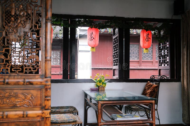 The details of a old chinese tea house. The details of a old chinese tea house