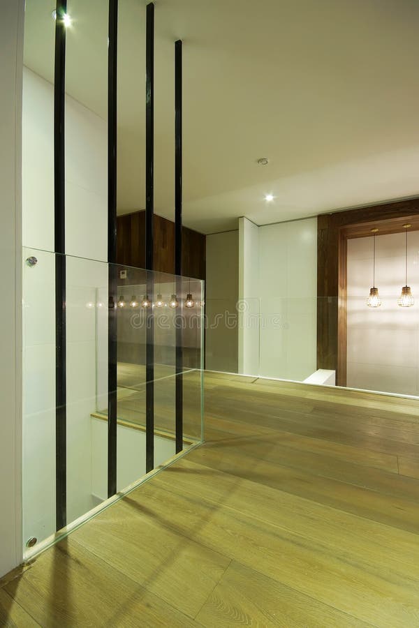 Indoor hallway stock image