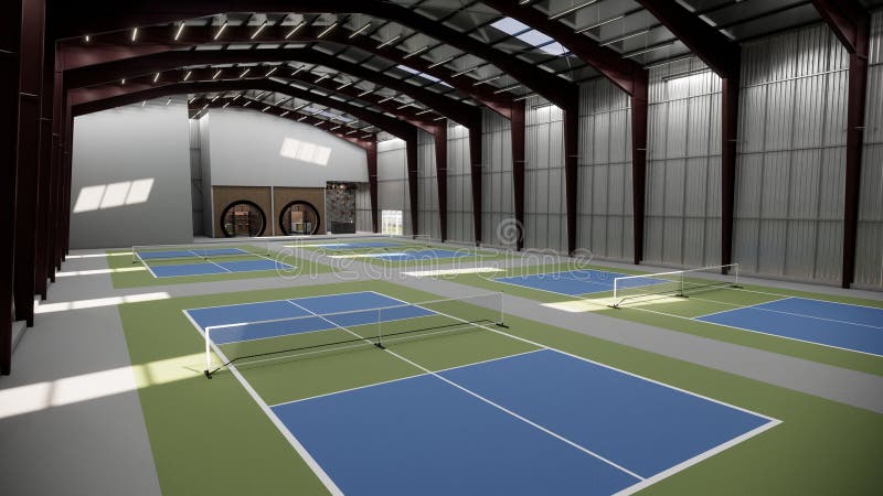 Indoor Pickleball court design