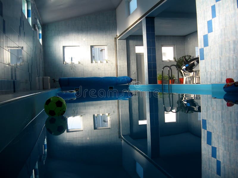 Indoor pool stock photography