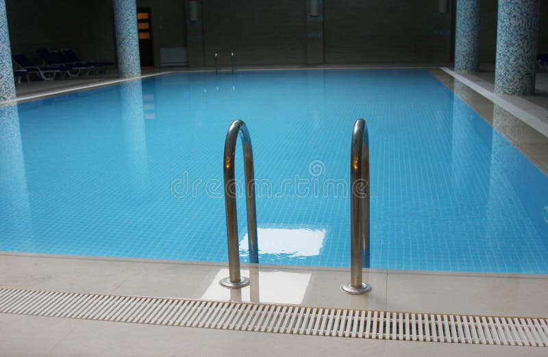 Indoor pool stock photo