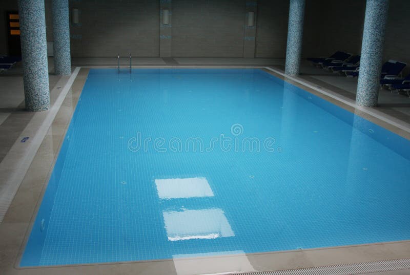 Indoor pool stock photo
