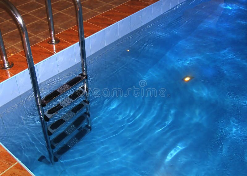 Indoor pool stock photo