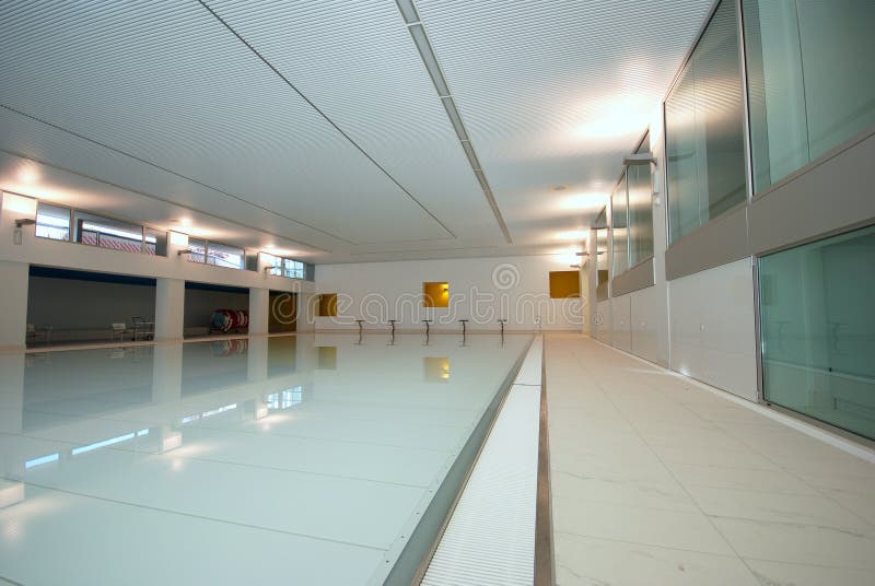 Indoor pool stock photo