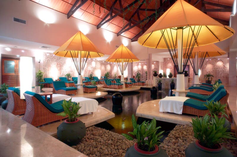 Indoor Spa Center royalty free stock photo