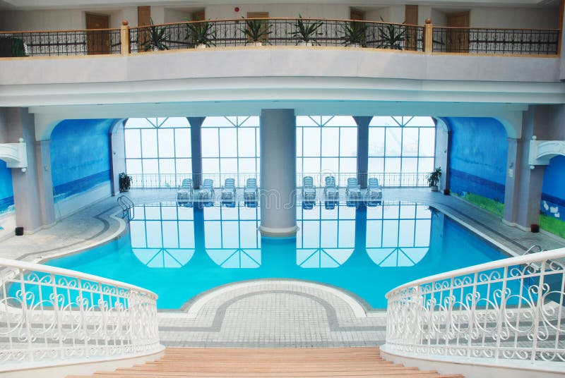 The indoor swimming pool