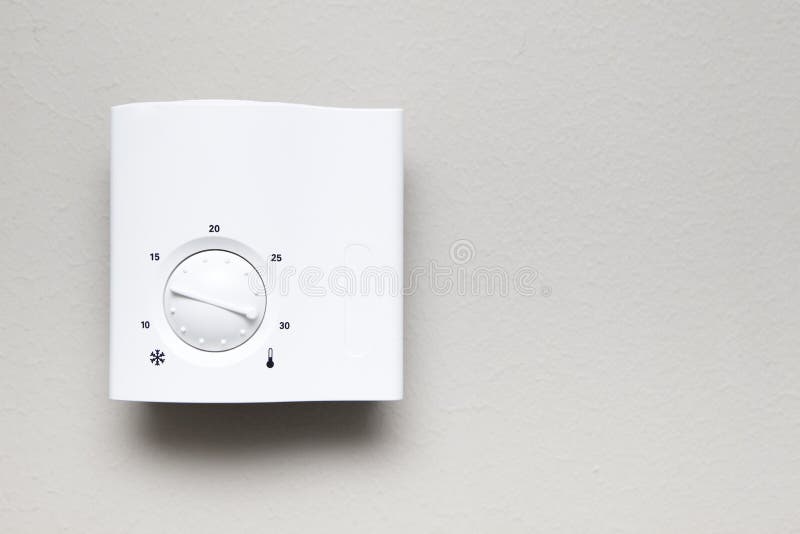 Indoor thermostat royalty free stock photo