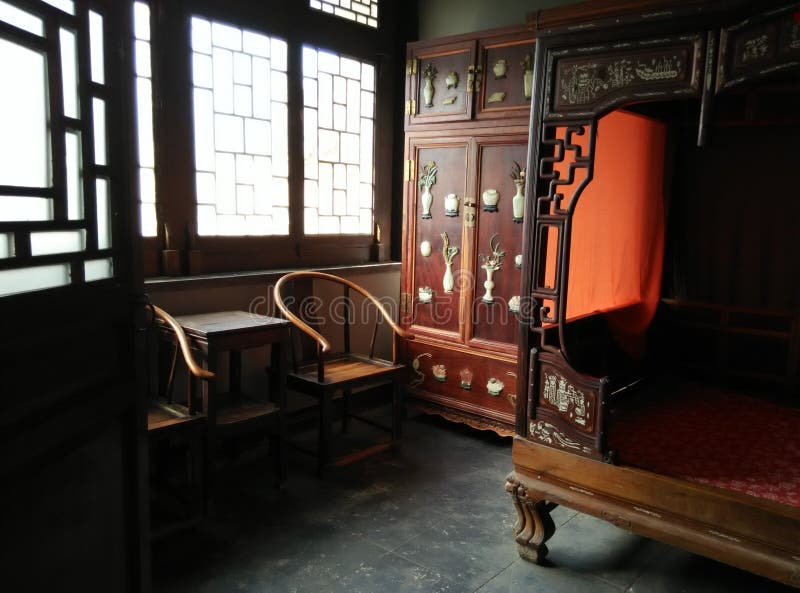 Indoor view of a chinese traditional home