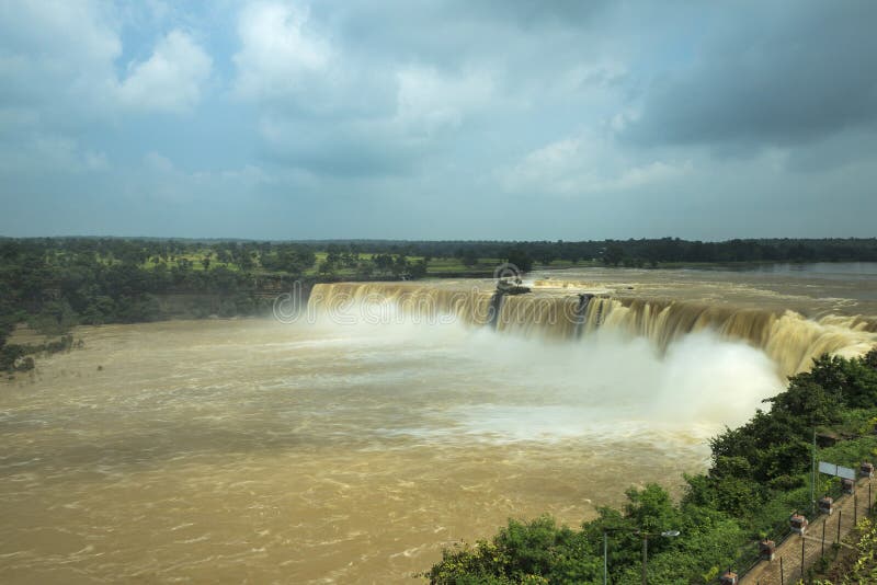 Indravati river, Chitrakote Falls height about 29 metres. It is the widest fall in India. Jagdalpur, in Bastar district