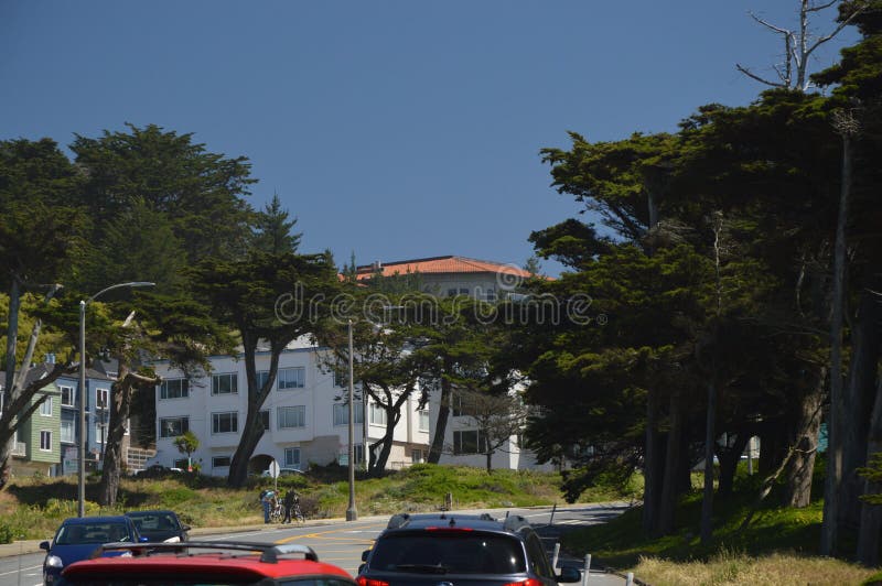 Indrukken van het Landeind op het Gebied van de Golden Gaterecreatie in San Francisco vanaf 27 April, 2017, Californië de V.S.