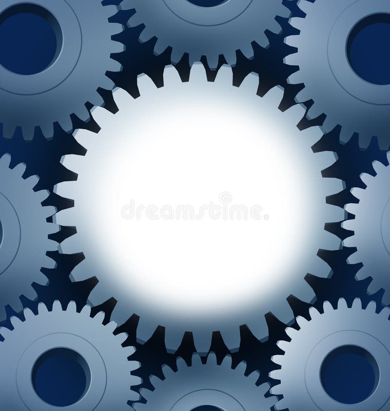 Industria e fabbricazione con un centro in bianco illustrazione vettoriale Industria e fabbricazione con un centro in bianco illustrazione vettoriale