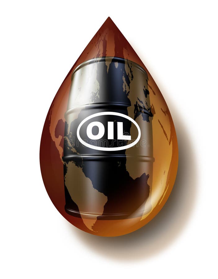 Industria petrolifera royalty illustrazione gratis Industria petrolifera royalty illustrazione gratis