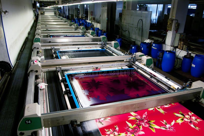 Industria: pianta per stampaggio di tessuti