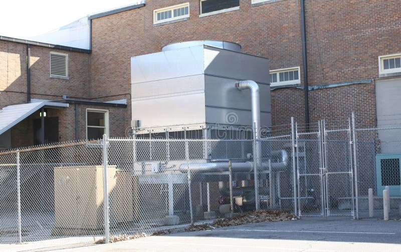 Industrial Air Conditioning Units Stock Image Image of construction