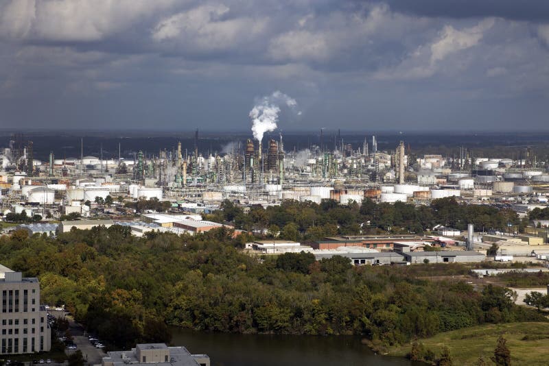 Industrial Area of Baton Rouge Stock Image Image of rouge, pollution