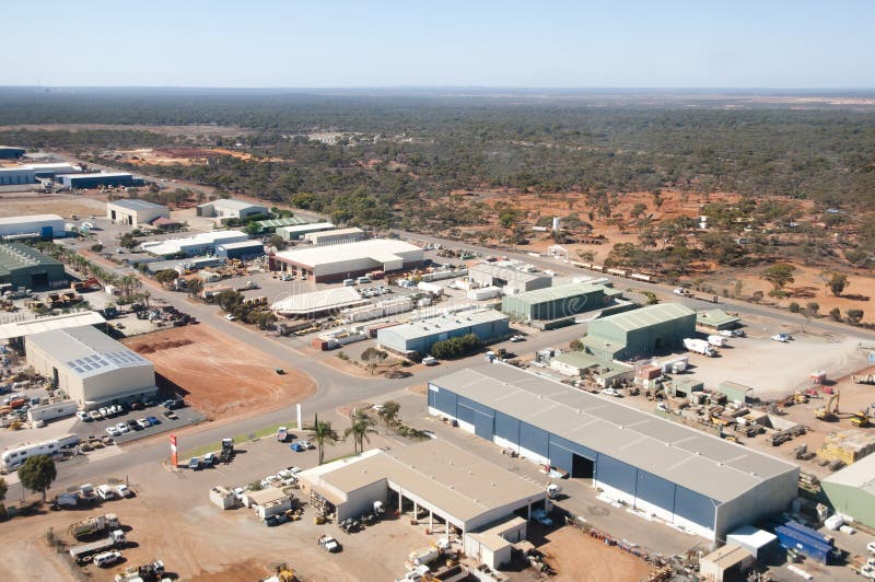 Industrial Area Kalgoorlie Australia Stock Photo Image of city