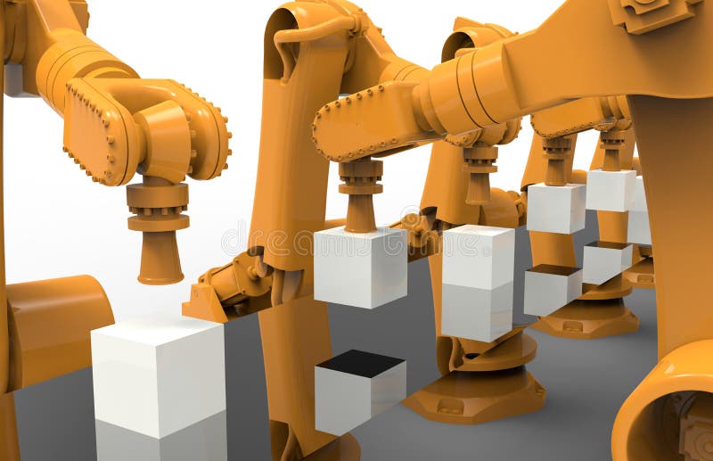 Industrial Automation concept royalty free illustration