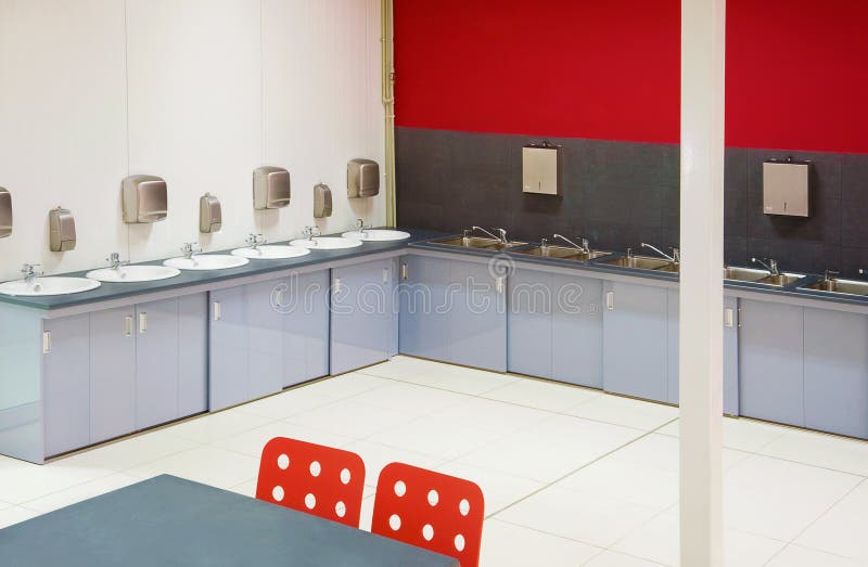 Industrial canteen stock image. Image of clean, bright 19607429