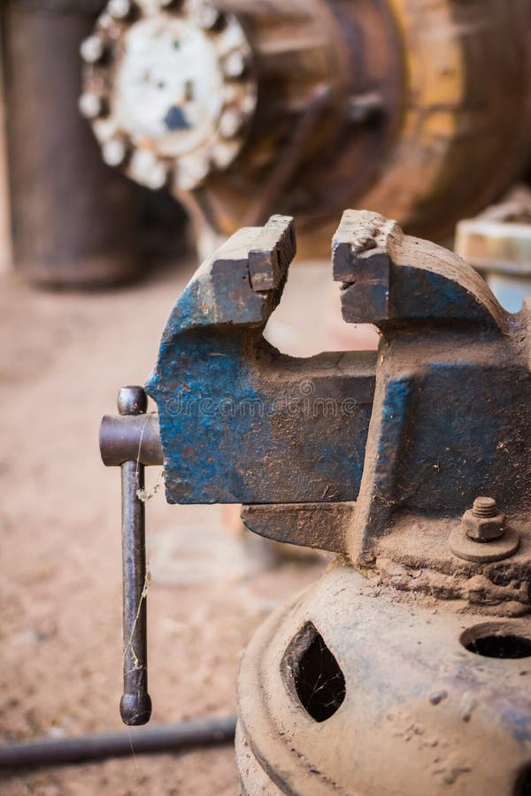 Industrial Claw Machine, Move Scrap Metal in the Landfill. Stock Image