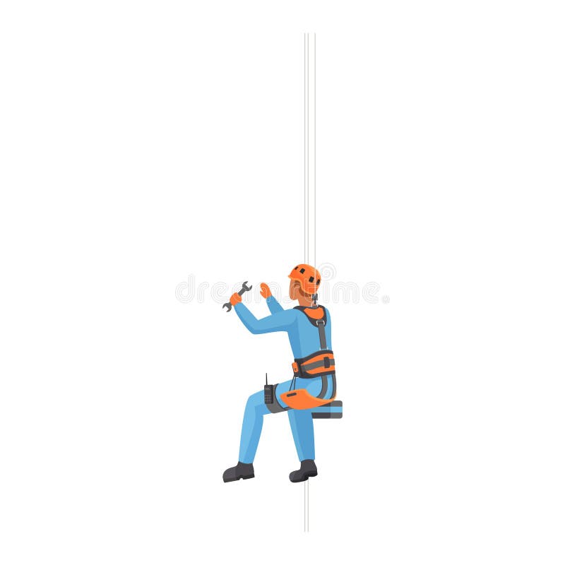 Rope access workers Stock Vector by ©paul.petov 160823616