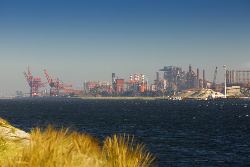 Industrial coast stock image. Image of refinery, plant 18719285
