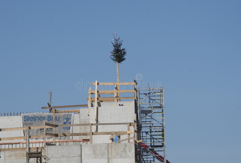 Industrial concrete building and industrial architecture royalty free stock photos