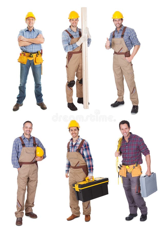 Industrial construction workers stock images Industrial construction workers stock images