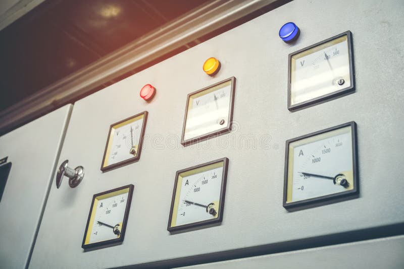 Industrial Electrical Switch Panel Stock Photo Image of knowledge