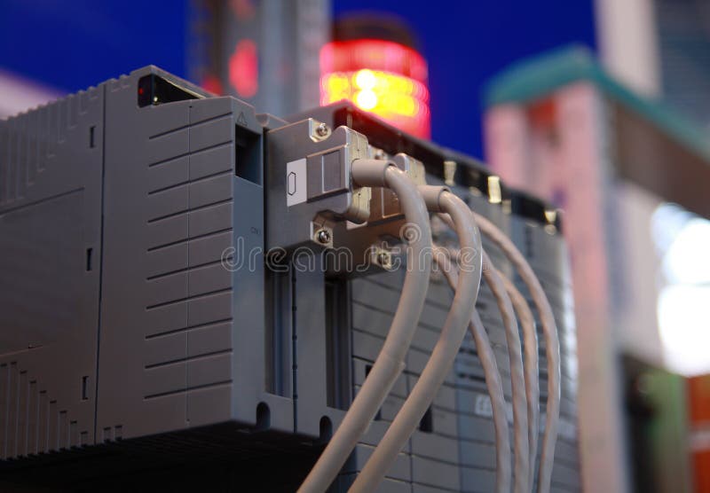 Electronic Equipment in Industrial Rack. Stock Photo Image of clip